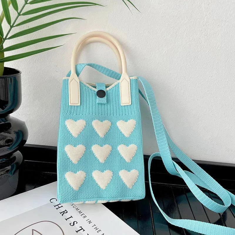 Love Mini Knit Shoulder Crossbody Bag - Bella Enchanté